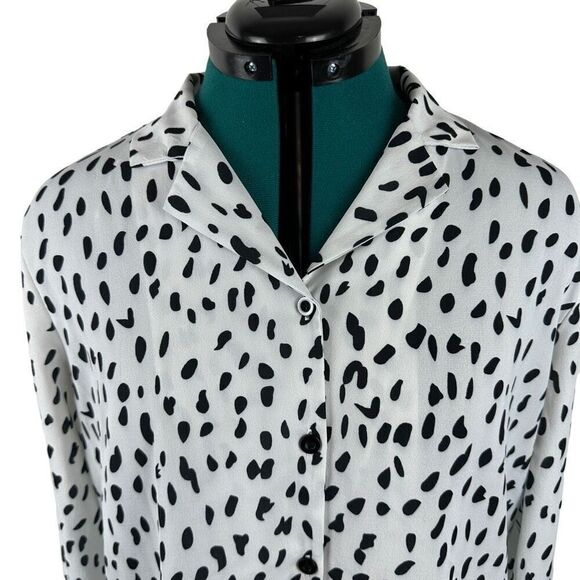 Amazon black polka dot blouse - Picture 6 of 8